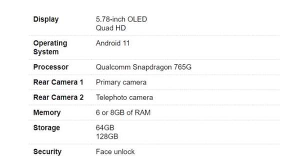 谷歌Pixel 5参数配置曝光:5.78英寸+骁龙765G