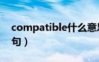 compatible什么意思（compatible双语例句）