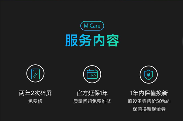 换屏更省钱！小米MIX 4 Micare保障服务上线：949元