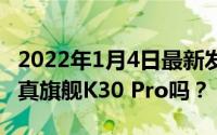 2022年1月4日最新发布:没有高刷新率能接受真旗舰K30 Pro吗？