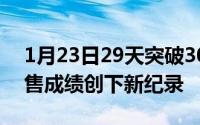 1月23日29天突破300万台！荣耀9X系列销售成绩创下新纪录