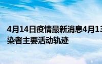 4月14日疫情最新消息4月13日沧州市新增1例本土无症状感染者主要活动轨迹