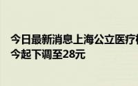 今日最新消息上海公立医疗机构开展的核酸单样本检测价格今起下调至28元