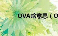 OVA啥意思（OVA意思是什么）