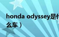 honda odyssey是什么车型（odyssey是什么车）