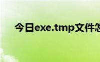 今日exe.tmp文件怎么打开（exe.exe）