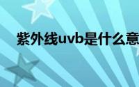 紫外线uvb是什么意思(UVB是什么意思)