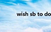 wish sb to do sth是双宾语吗