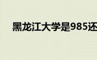 黑龙江大学是985还是211学校很厉害吗