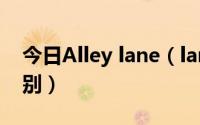 今日Alley lane（lane和alleyway有什么区别）