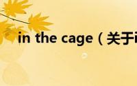 in the cage（关于in the cage的介绍）